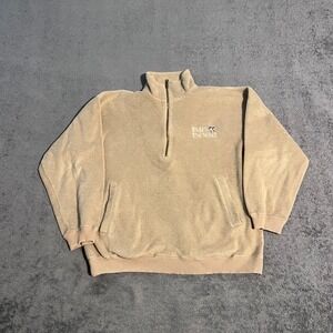 Vintage Big Dogs Mens Quarter Zip Fleece Pullover Embroidered Logo Size Small